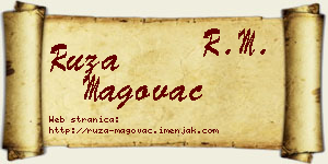 Ruža Magovac vizit kartica